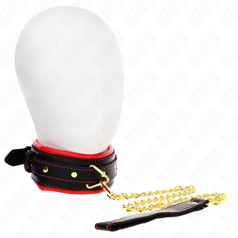 Collar Kink con Correa de Imitación Cuero Esponja Ajustable 37-54 cm