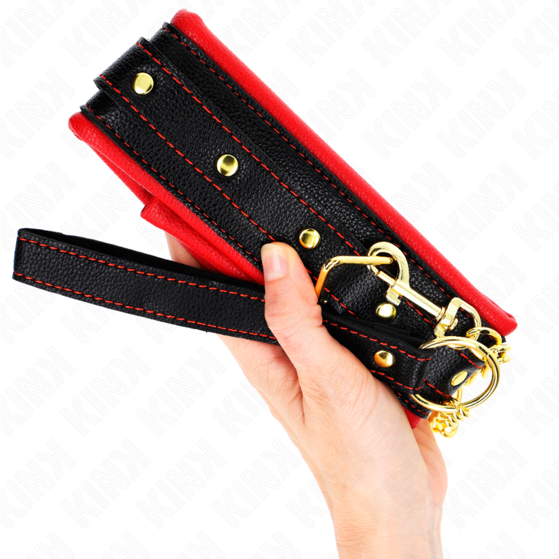 Collar Kink con Correa de Imitación Cuero Esponja Ajustable 37-54 cm