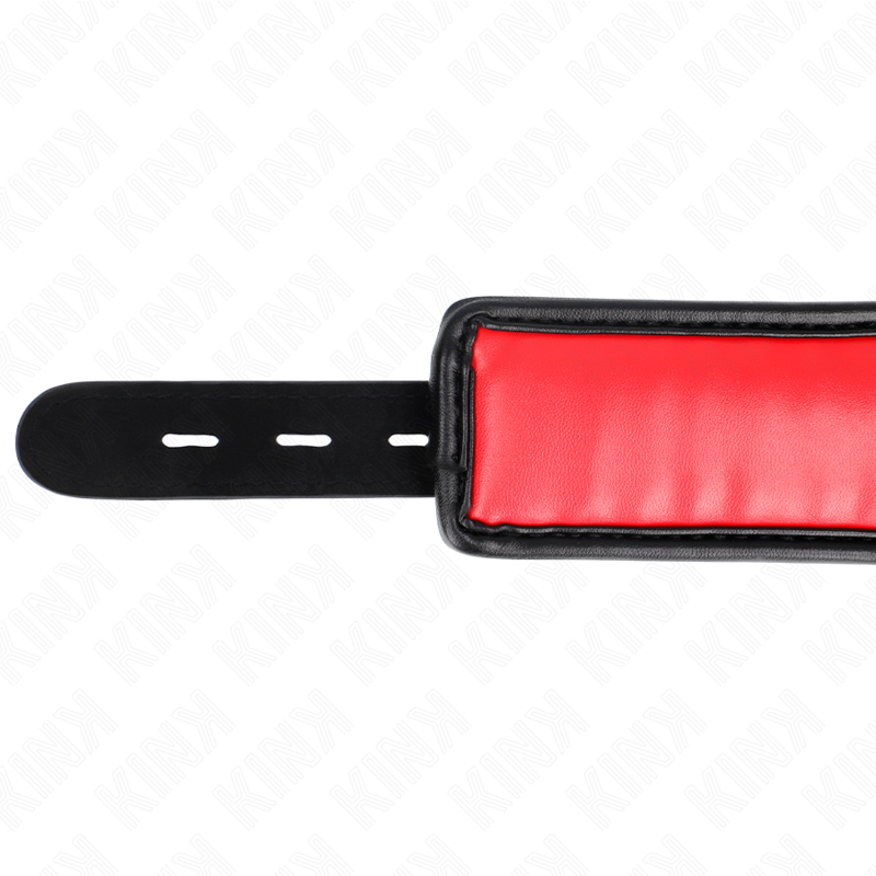 Collar BDSM Ajustable Kink Model 3 - Cuero Sintético con Esponja 37-54 cm