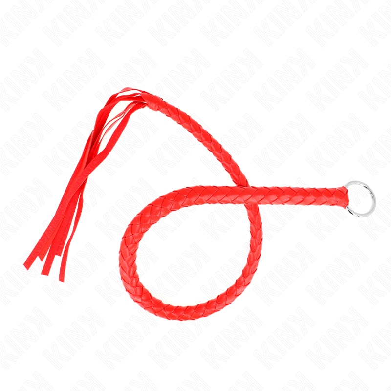 Látigo Serpiente KINK con Anillo Rojo 65 cm