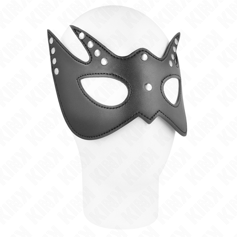 Kink Bat Mask with Rivets - Máscara de Bondage Unisex 23x15 cm