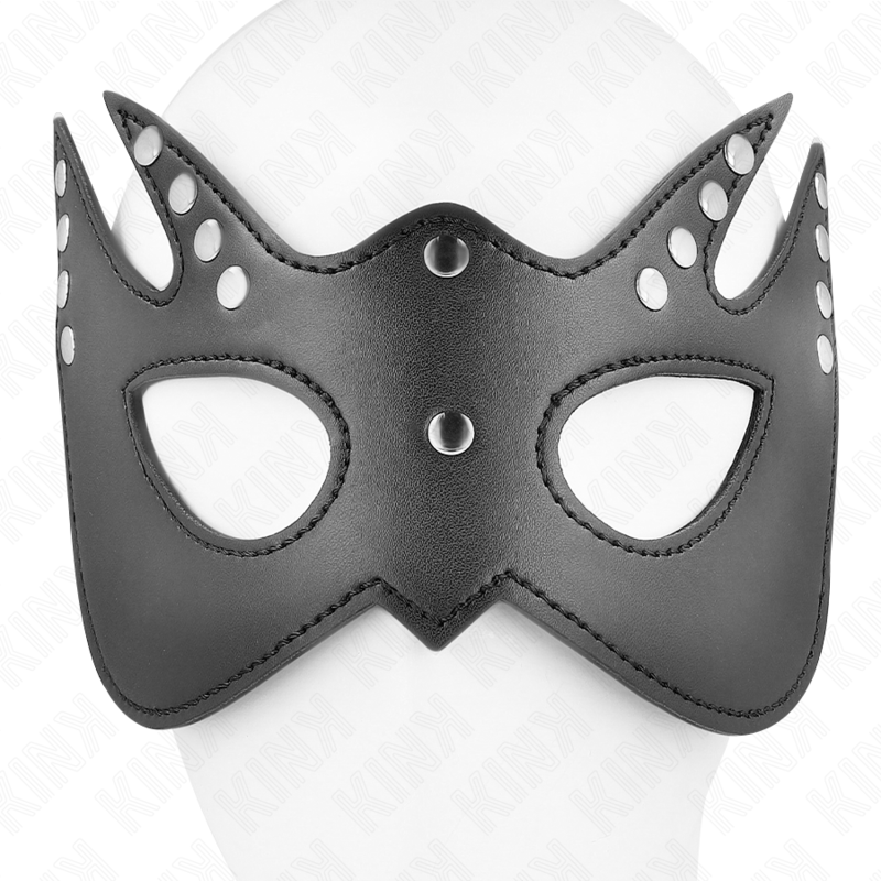Kink Bat Mask with Rivets - Máscara de Bondage Unisex 23x15 cm