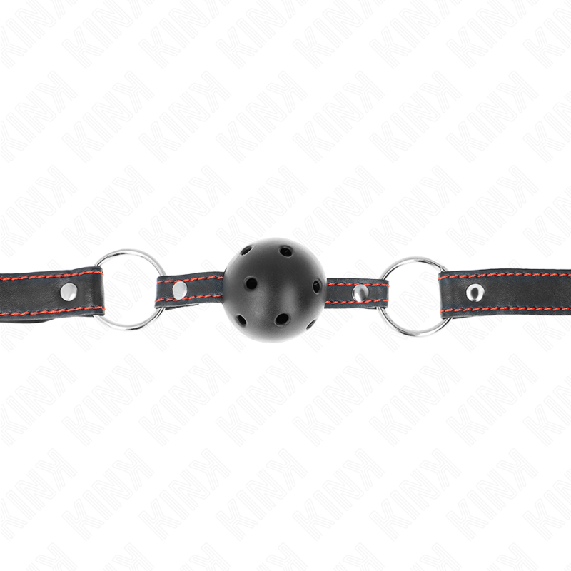 Kink Ball Gag Model 2 - Silicona Negra 65x2.5 cm