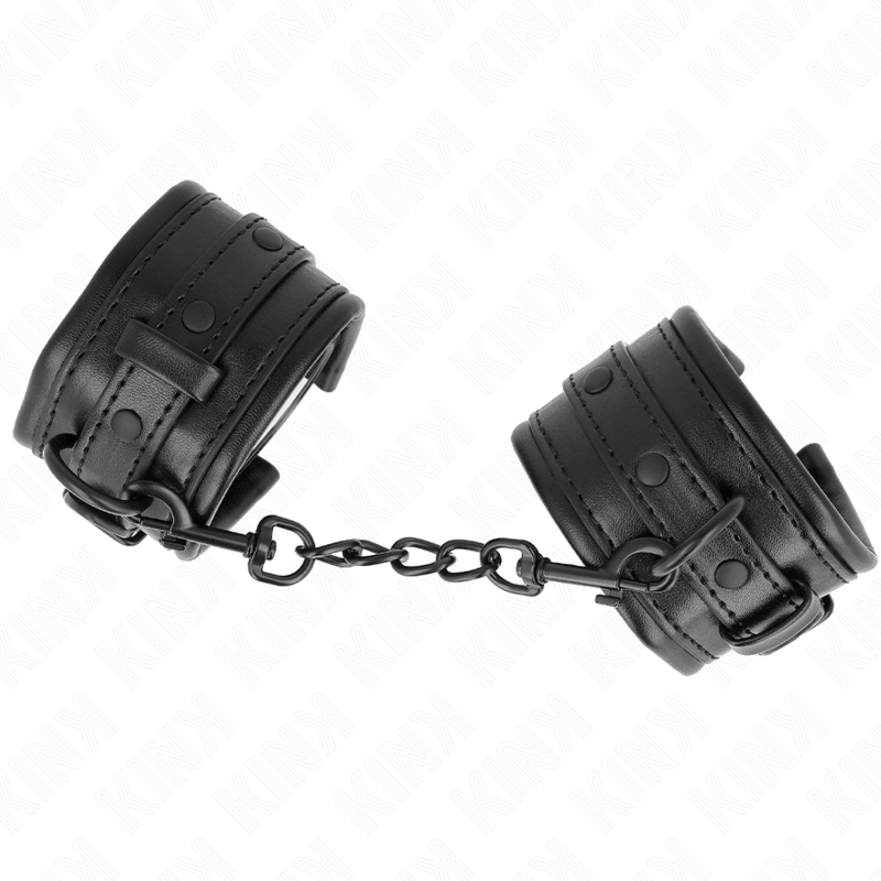Kink Wrist Restraints Black Adjustable - Esposas de Muñeca con Cierre de Candado