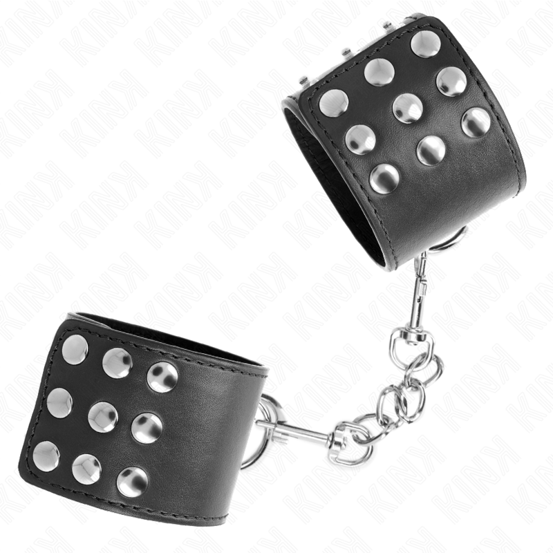 Kink Wrist Restraints Ajustables con Cierre de Presión Negro 19-24 cm