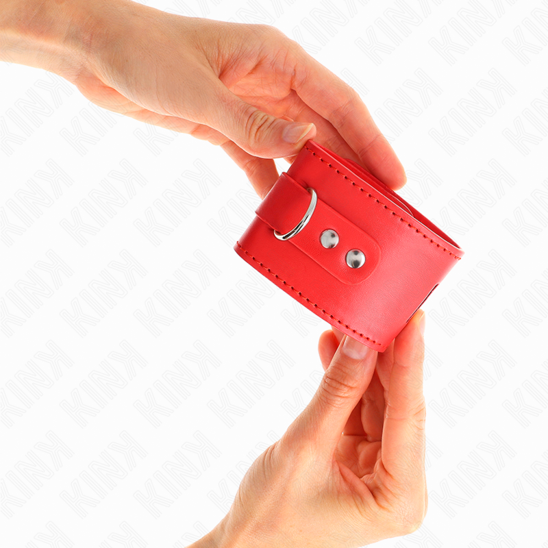 Muñequeras KINK con Cierre Candado Rojo Ajustables 16-23 cm
