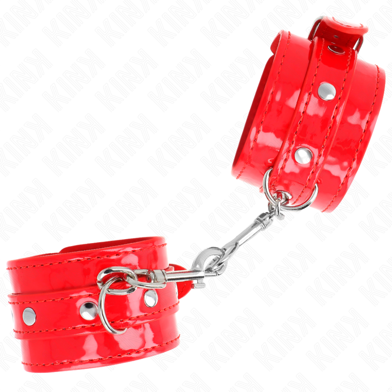 Esposas Ajustables KINK Rojo Brillante - Rango 23-33 cm
