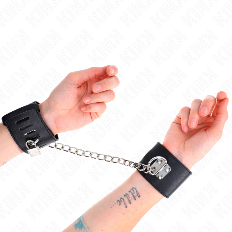 Kink Fixed Wrist Restraints - Esposas de Muñeca Ajustables con Cadena 30cm
