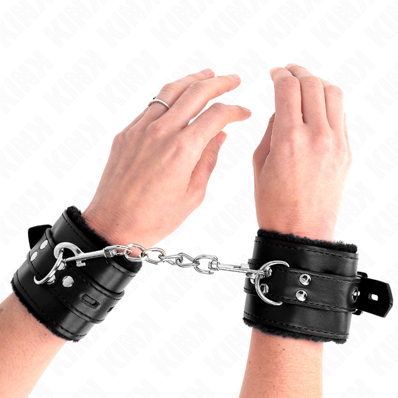 Kink Fur Lined Wrist Restraints - Esposas Ajustables con Forro de Peluche