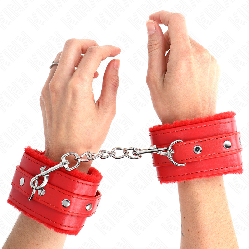 Esposas de Muñeca Premium Kink con Forro de Piel Sintética - Ajustables 17-29 cm