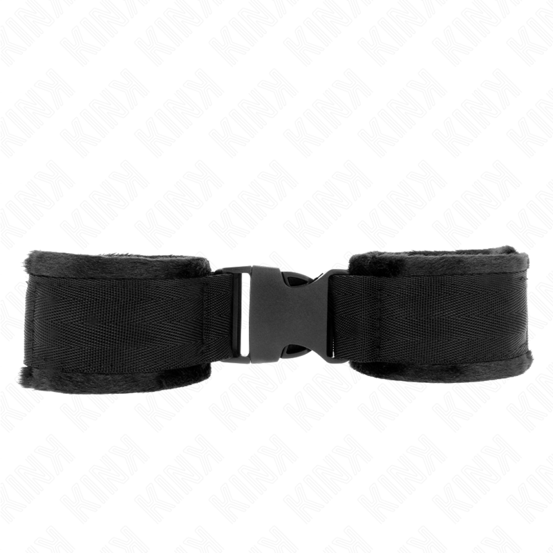 Kink Nylon Bind Hook & Loop Wrist Restraints Red-Black Ajustables