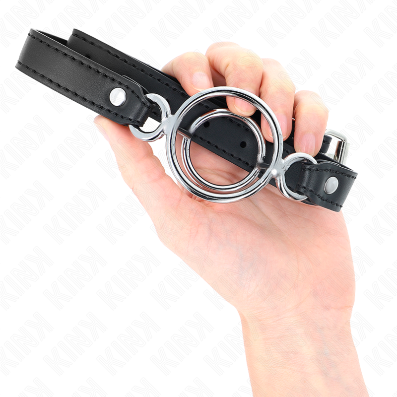 Mordaza KINK con Anillos O-Ring Ajustable - Negro 63x2.5 cm