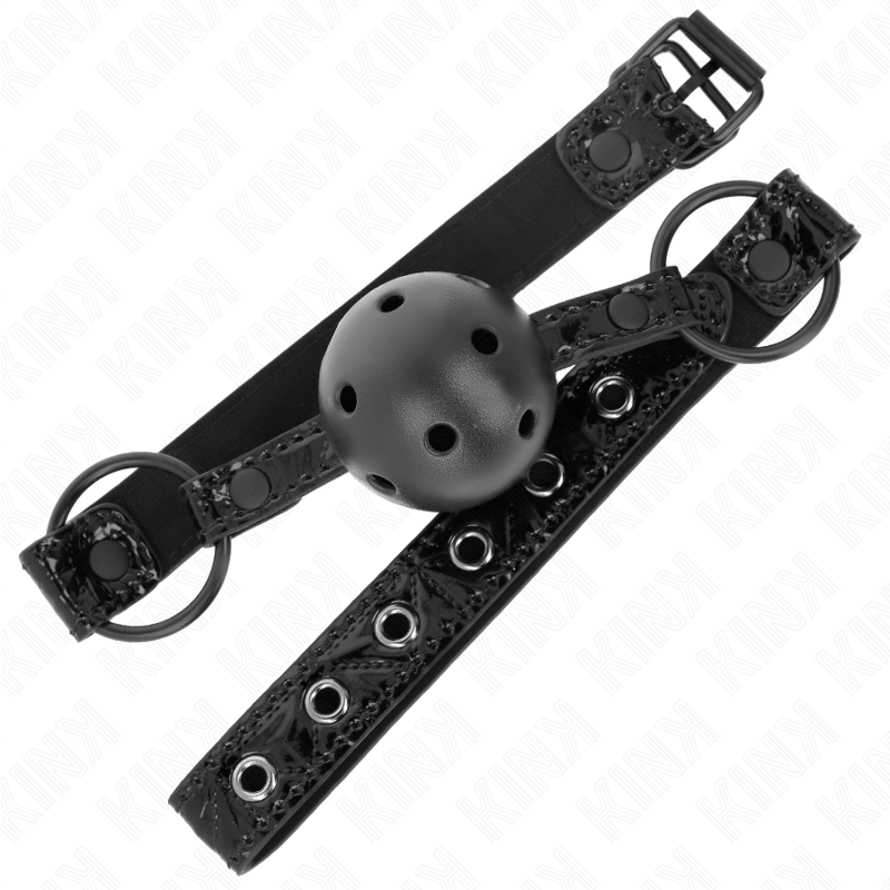 KINK Diamond Pattern Ball Gag 4.5 cm - Mordaza Ajustable 42-60 cm