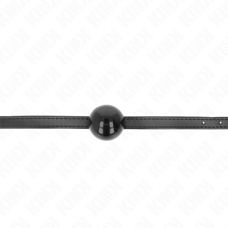 Kink Small Simplicity Strap Ball Gag 4 cm - Cuero Genuino Ajustable