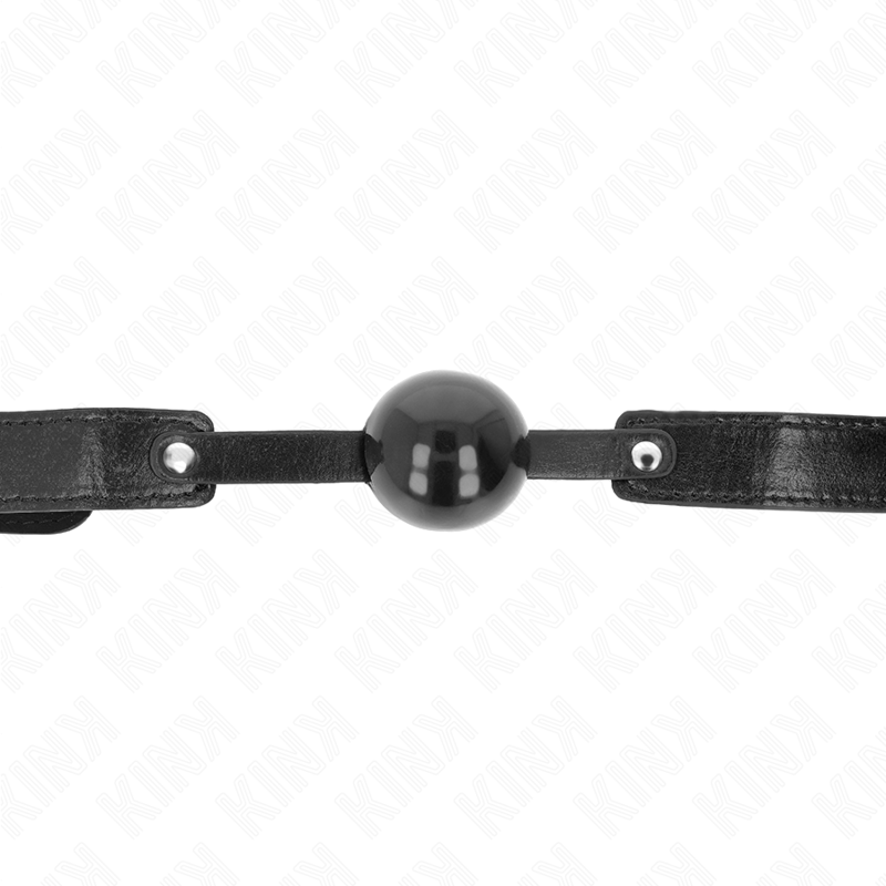 KINK Ball Gag TPE Suave 4 cm - Mordaza Ajustable BDSM