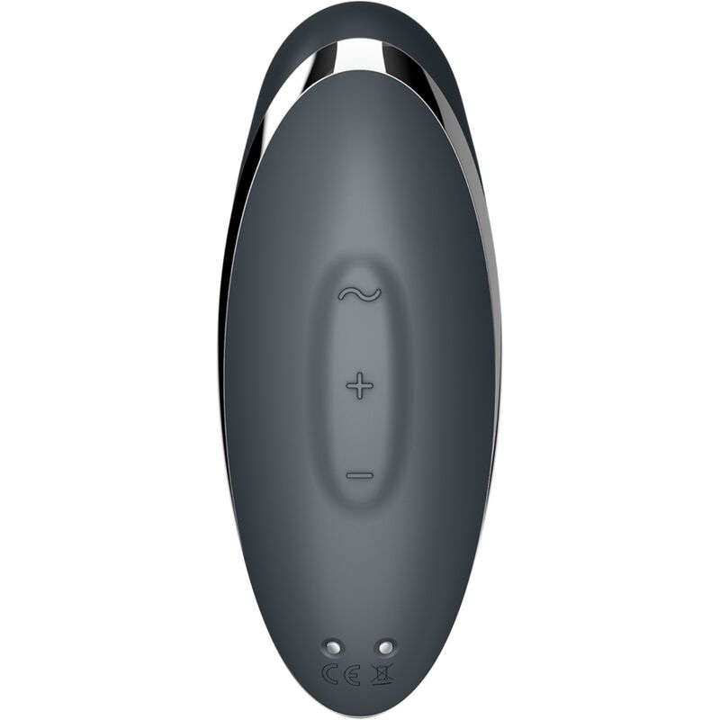 Satisfyer Tap & Climax 2 - Vibrador y Estimulador Clitoriano Gris