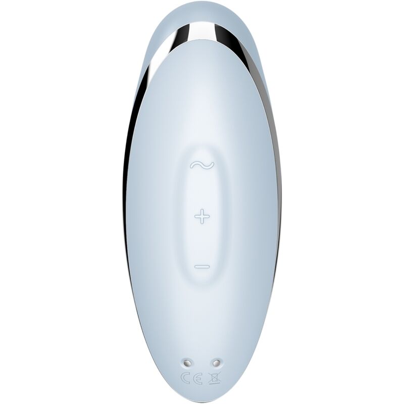 Satisfyer Tap & Climax 2 - Vibrador y Estimulador de Silicona Azul