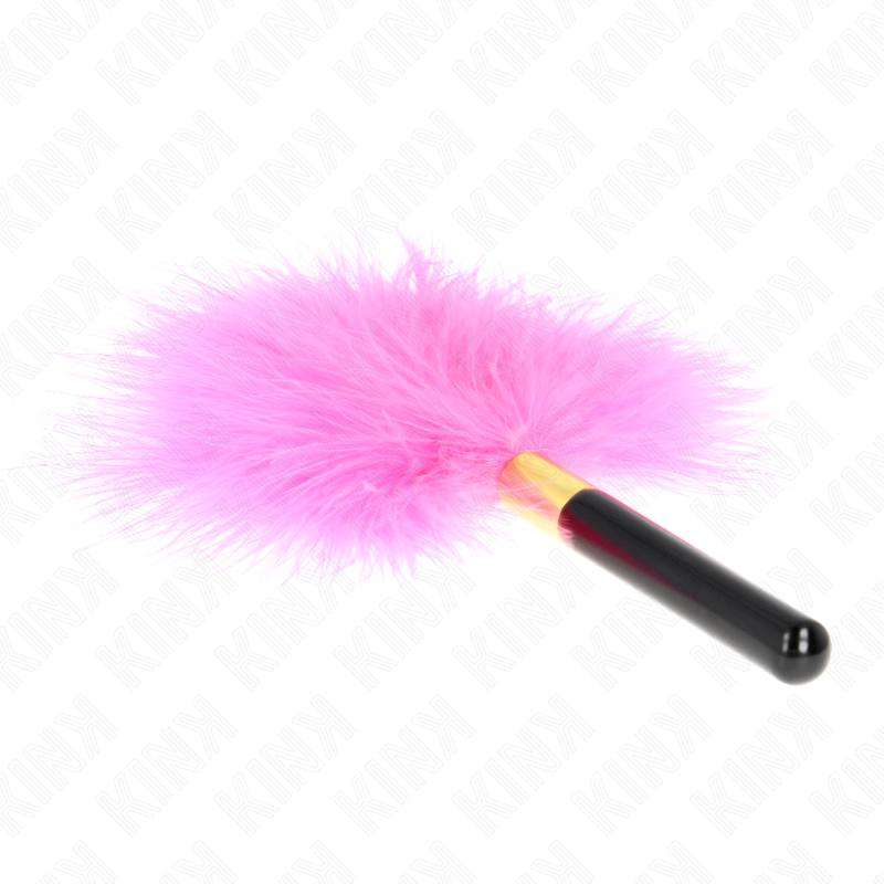 Pluma de Cosquillas Metal Fucsia Dorado 18 cm - KINK Impact & Touch