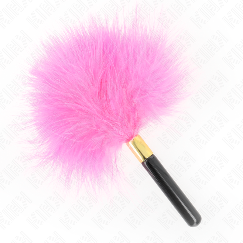 Pluma de Cosquillas Metal Fucsia Dorado 18 cm - KINK Impact & Touch