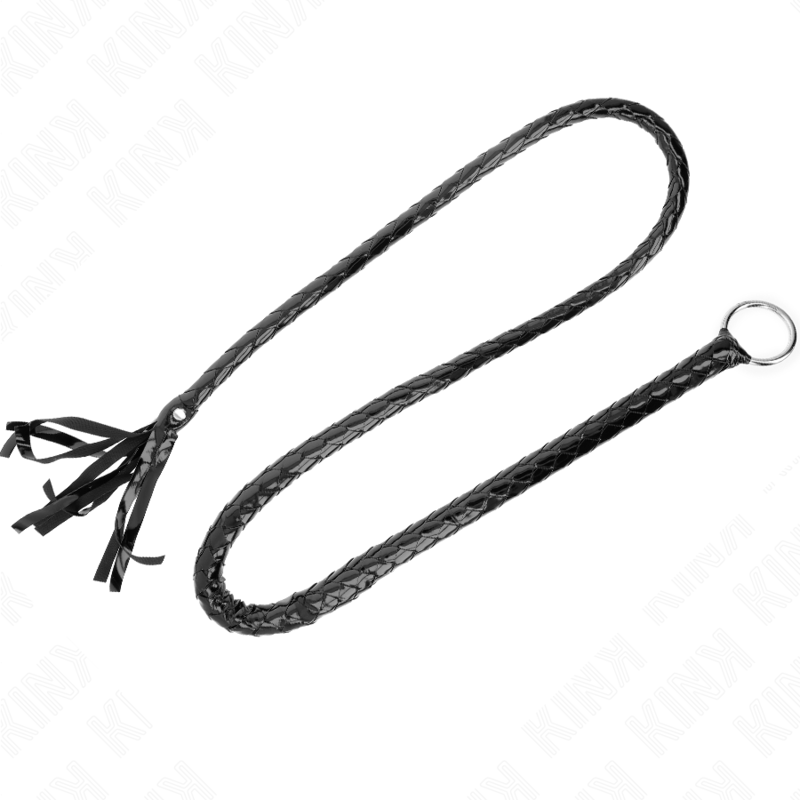 Kink Long Shiny PVC Whip - Látigo de 138 cm Material Brillante