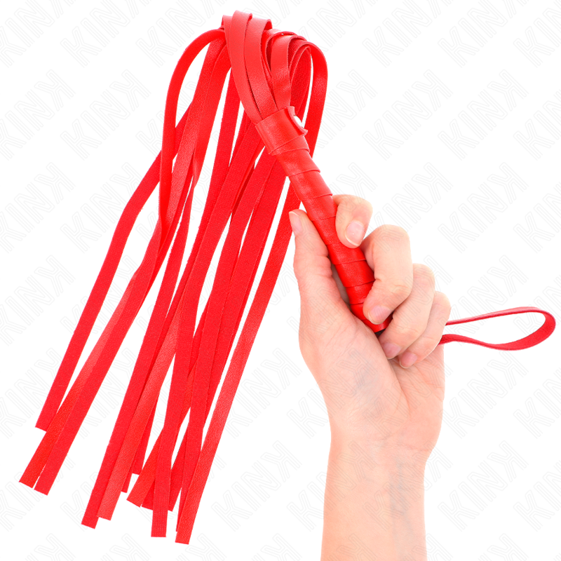 KINK Simple Red Whip 45 cm - Látigo BDSM de Control