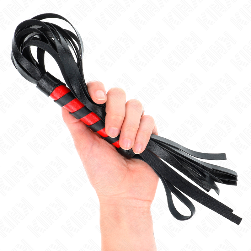 Kink Short Handle Whip 45 cm - Látigo de Silicona con Forma de Rosa
