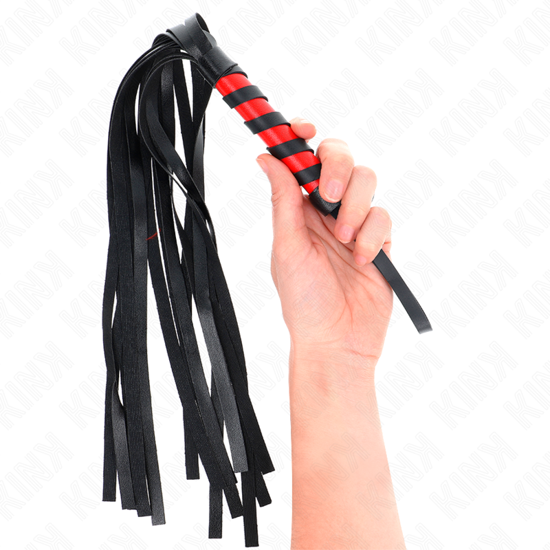 Kink Short Handle Whip 45 cm - Látigo de Silicona con Forma de Rosa