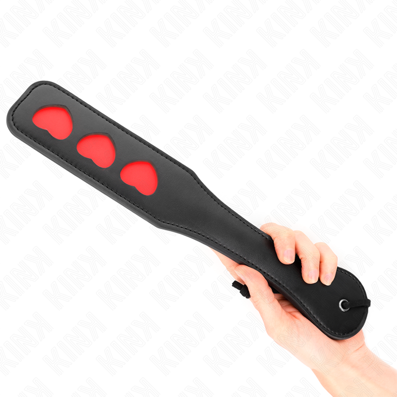 Pala Corazones KINK 32 cm - Silicona Flexible para Juego Íntimo