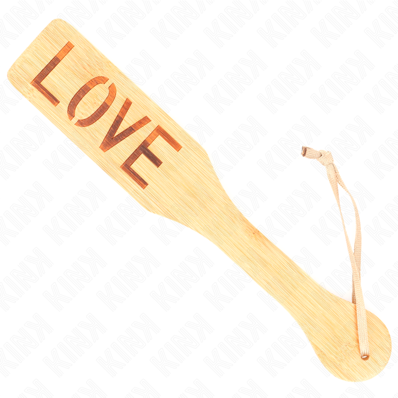 Pala de Bambú Natural LOVE 32 cm - Kink Impact & Touch
