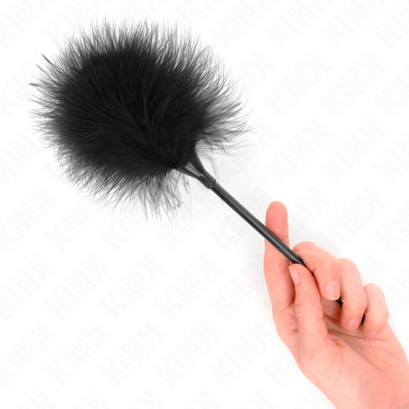 Kink Black Tickle Feathers - Plumas Sensoriales para Bondage 27 cm