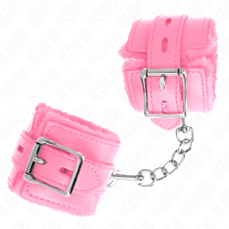 Esposas de Muñeca KINK con Forro de Piel - Ajustables 17-29 cm