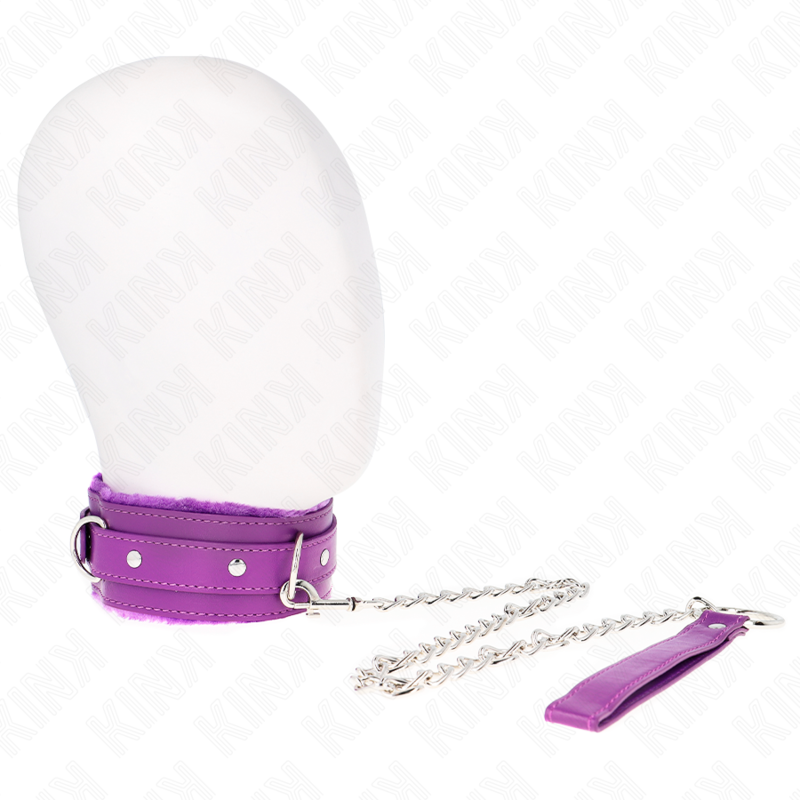 Collar KINK con Correa 65 cm - Ajustable 36-42 cm Púrpura