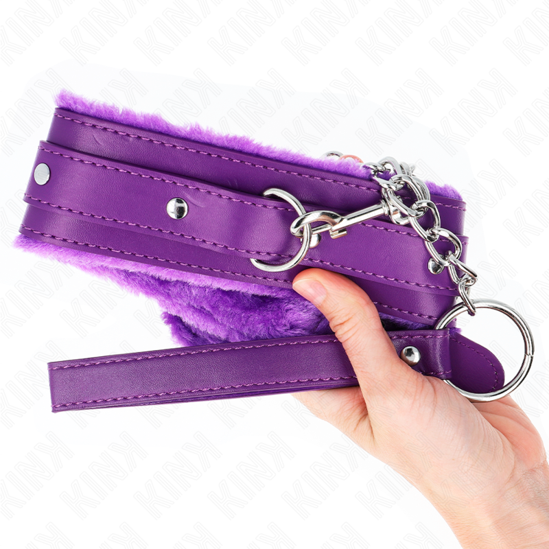 Collar KINK con Correa 65 cm - Ajustable 36-42 cm Púrpura
