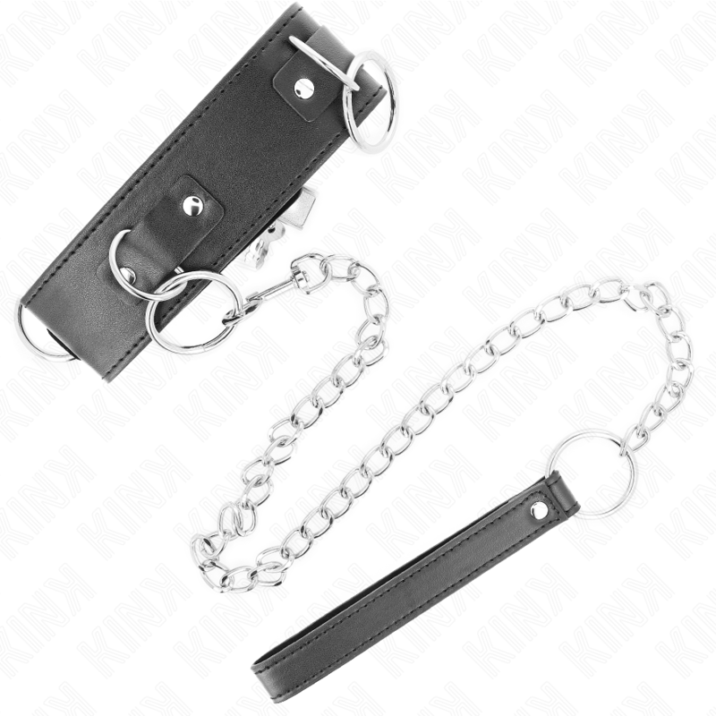 Collar KINK con Correa 65 cm - Modelo 3 Anillas Ajustable 36-43 cm