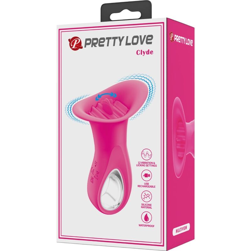 Pretty Love Clyde - Vibrador Oral con Lengua Vibrante 12 Modos