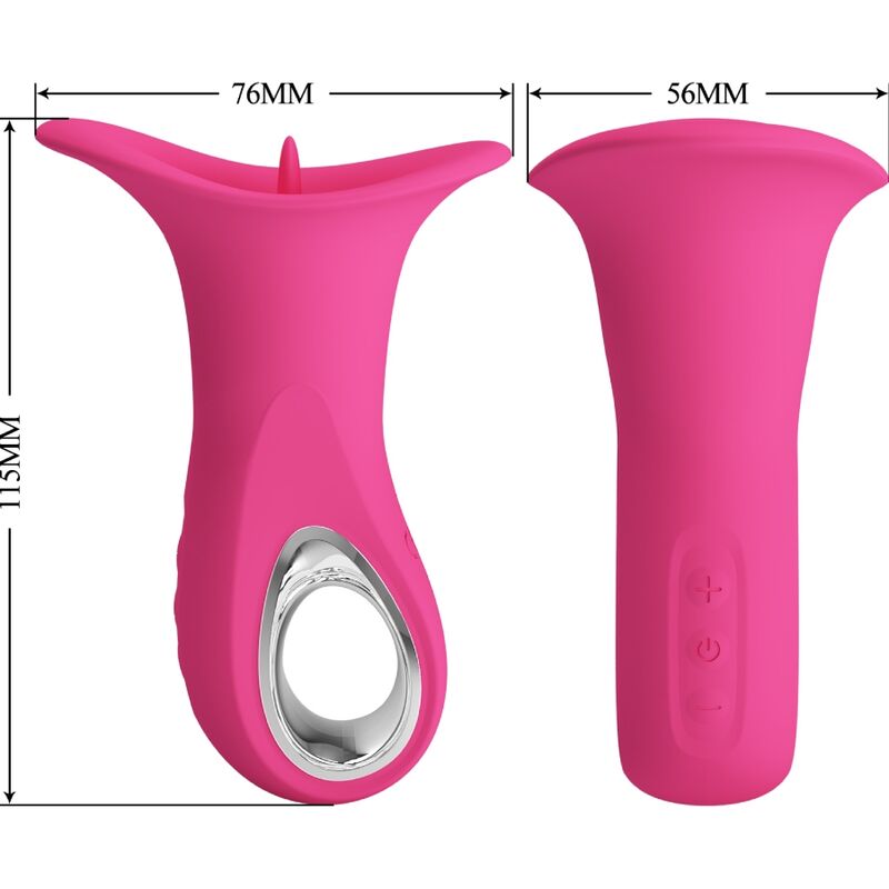 Pretty Love Clyde - Vibrador Oral con Lengua Vibrante 12 Modos