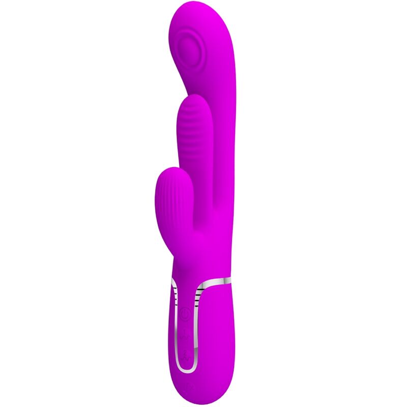 Pretty Love Shania Triple Rabbit Vibrator Multifunción Rosa