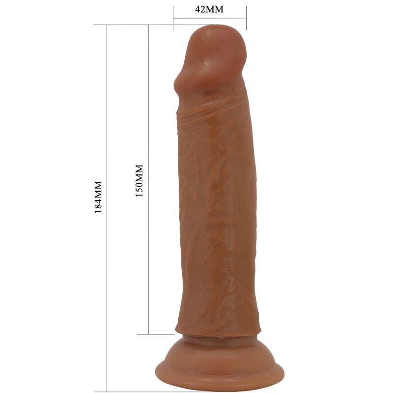 Pretty Love Quentin Realistic Dildo 18 cm Marrón