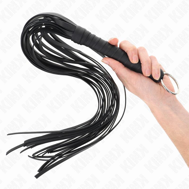 Látigo BDSM Kink Impact & Touch con Anillo 65 cm