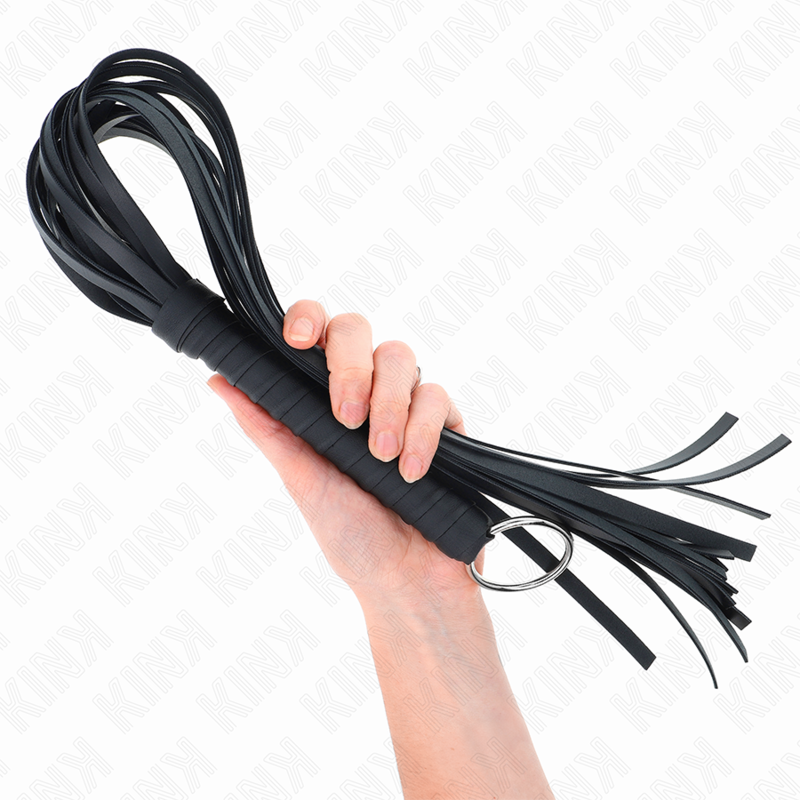 Látigo BDSM Kink Impact & Touch con Anillo 65 cm