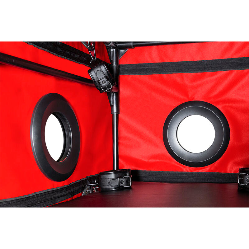 Secret Dome Kink Club La Niche Cabin - Cabina de Bondage Negro y Rojo