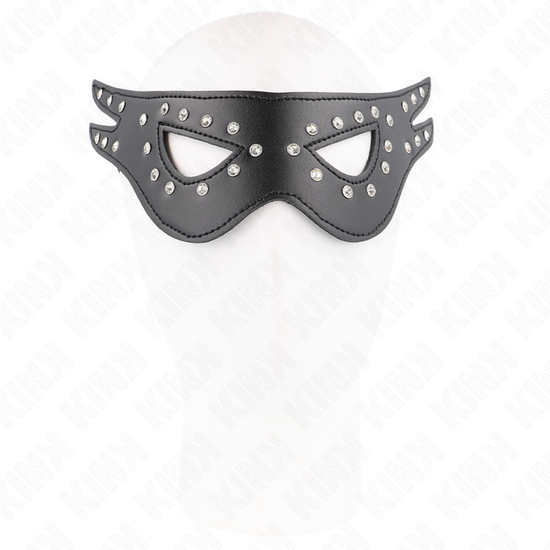 Máscara Leatherette KINK Model 2 - Antifaces BDSM 27x13 cm