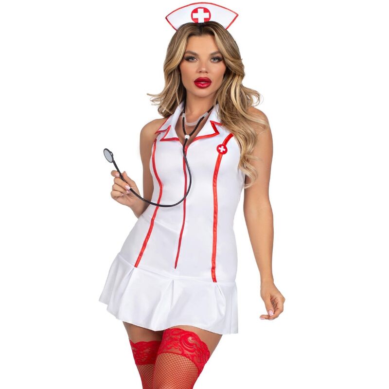 Leg Avenue Head Nurse Costume White S/M - Disfraz Enfermera