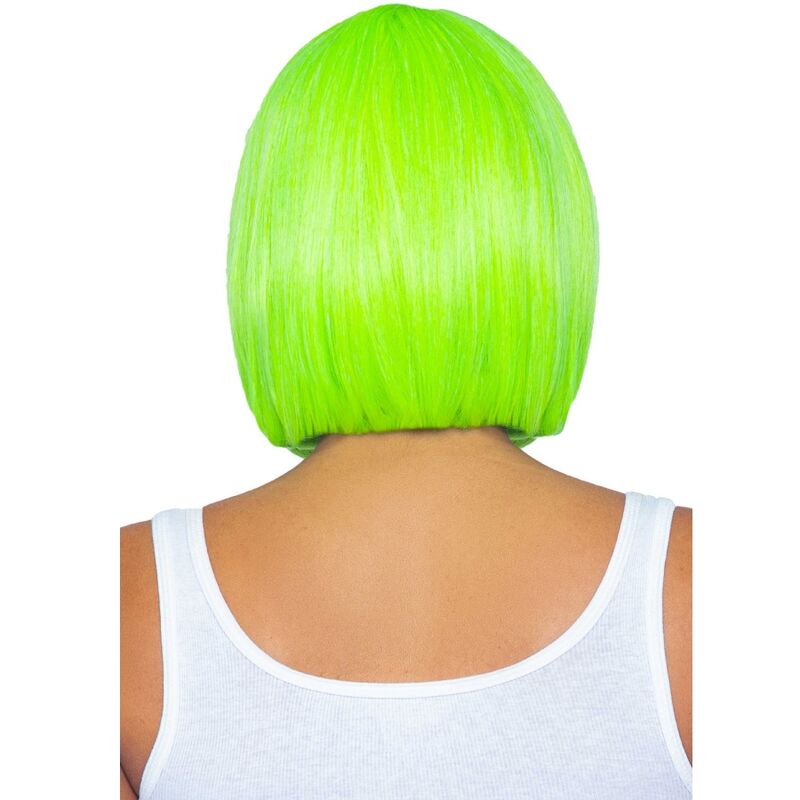 Peluca Bob Neón Verde Fluorescente Leg Avenue - 12 Pulgadas