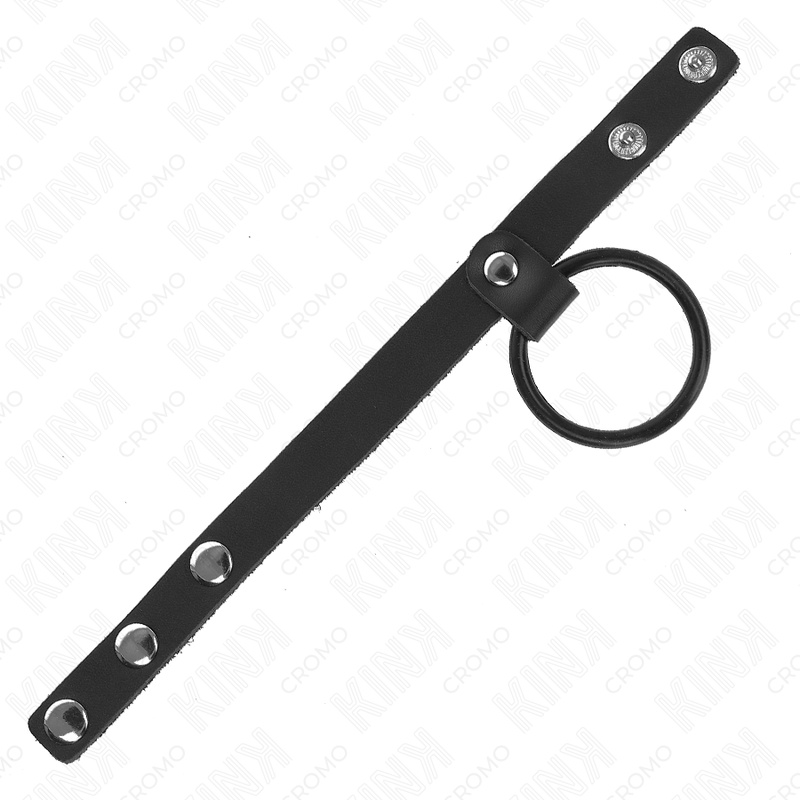 KINK Anillo Doble para Pene 3.8-5 cm con Divisor de Cuero