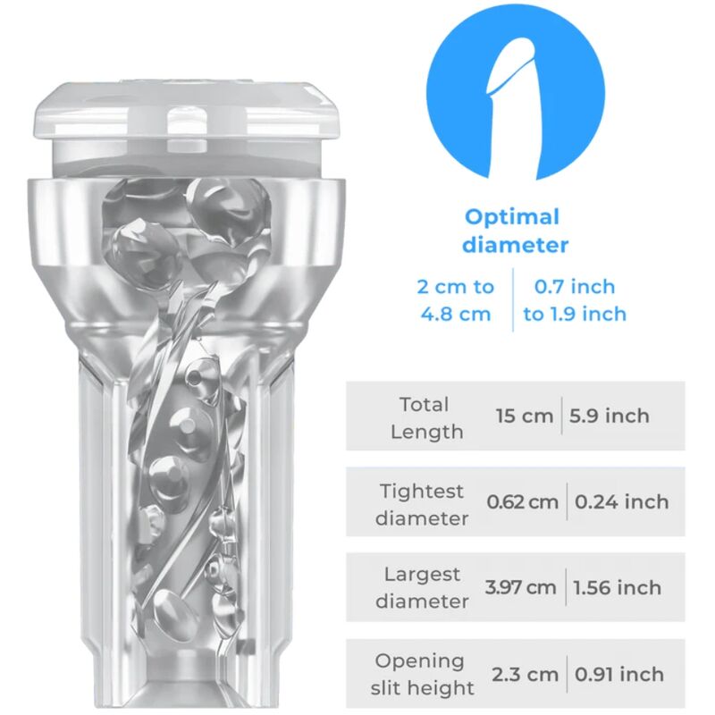 Kiiroo Feel Pocket Stroker Crystal - Transparente