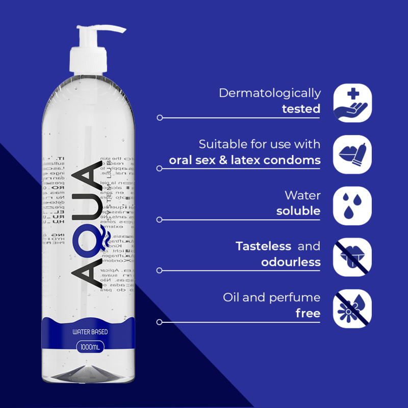 Aqua Quality - Lubricante Base Agua 1000 ml