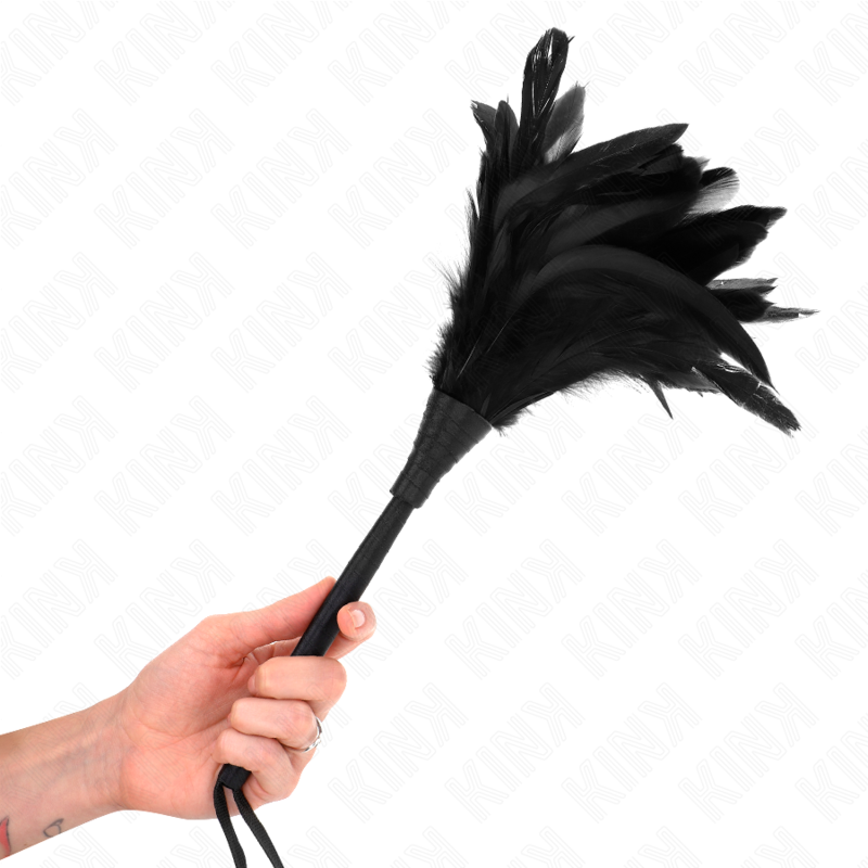 Plumas de Cosquillas Kink Horn Shape Negro 36 cm