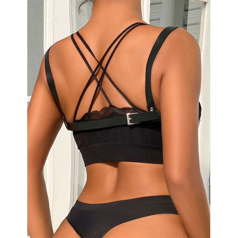 Subblime Punk Bondage Belt - Cintura Metal Negra Talla Única