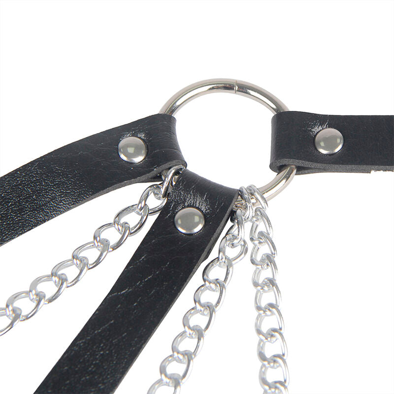 Subblime Punk Bondage Belt - Cintura Metal Negra Talla Única